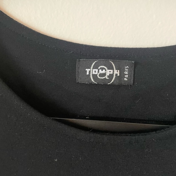 Little Black Overall Dress - Picture 2 of 5